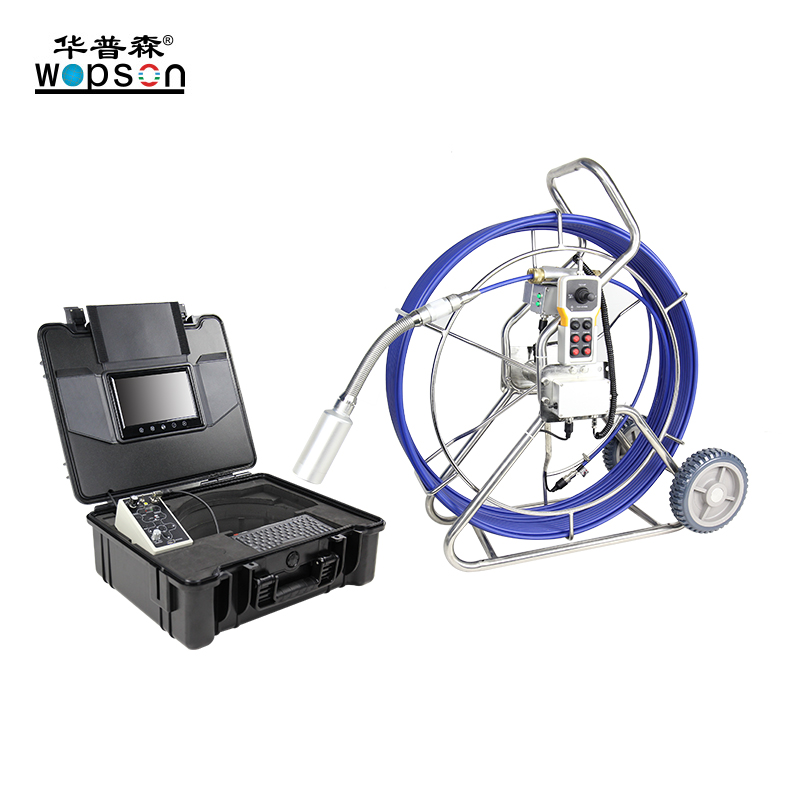 A4 pan tilt Pushrod Recording Plumbing Inspection Camera