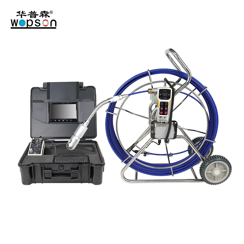 A4-C50PT pipe inspection system with 60/120m cable wheel