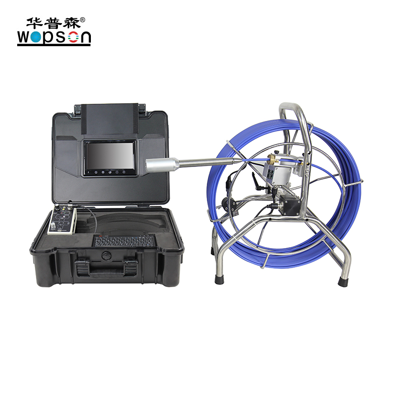 A3 WOPSON Sewer drain video camera with 40mm self leveling camera and 512hz sonde