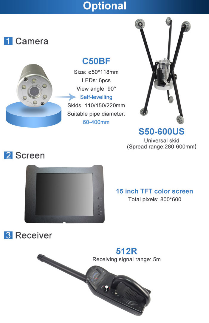 China B5 360 Degree Rotative Waterproof Deep Well Inspection Camera  supplier - high quality R Underwater inspection camera for sales, R  Underwater inspection camera manufacturer.