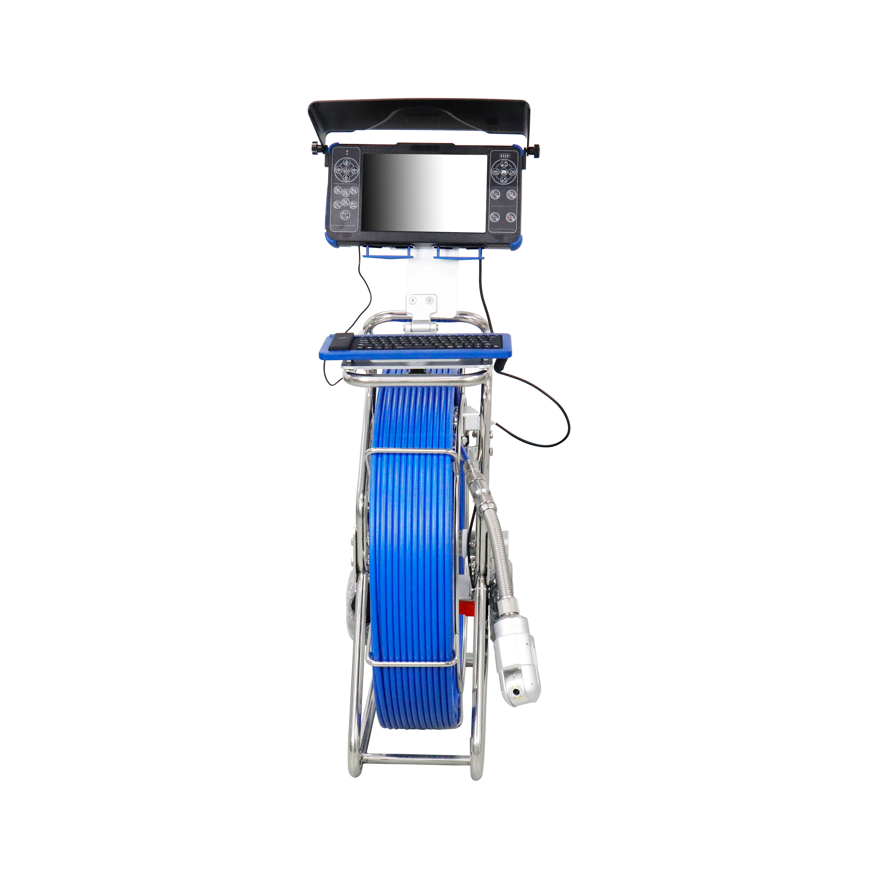 HD 65mm rotate sewer camera with 60m cable length